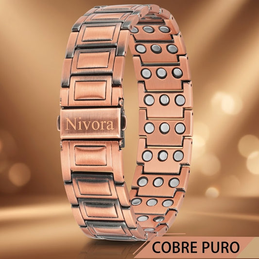 Nivora™ Brazalete de Cobre Puro