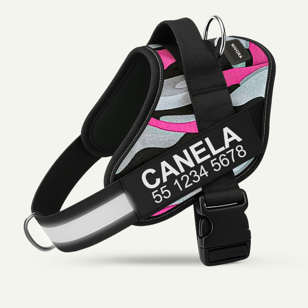 Arnés Nivora camuflaje rosa