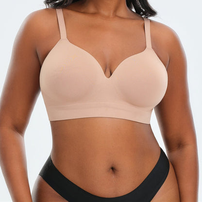 Bra moldeador sin varilla Nivora color beige, de frente
