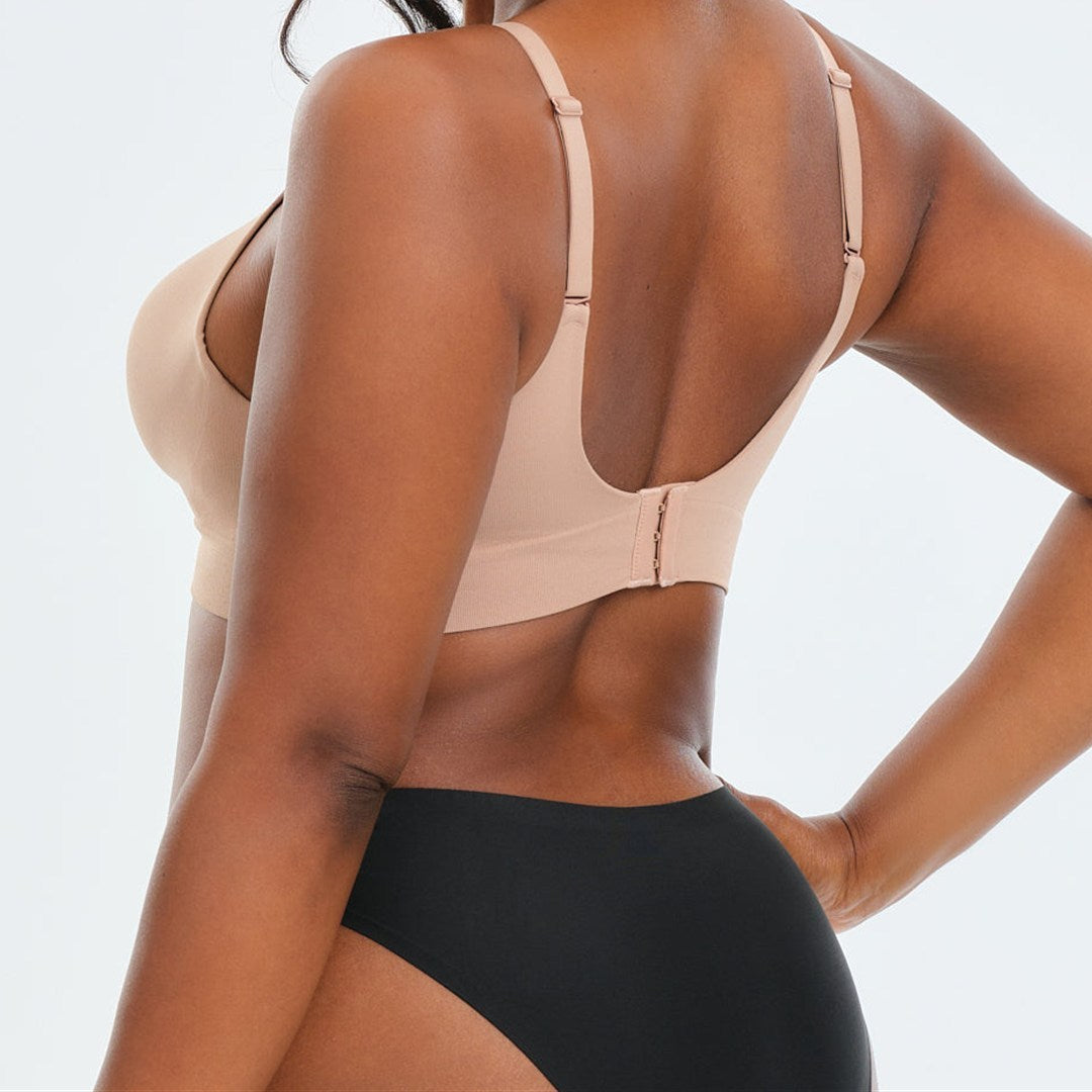 Bra Nivora color beige visto de espalda