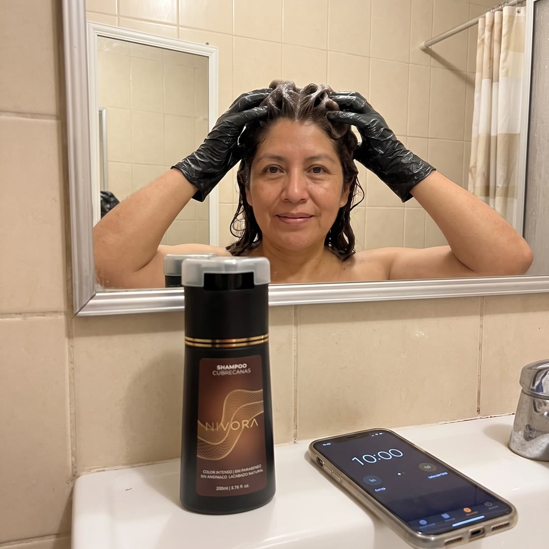 Nivora shampoo cubrecanas