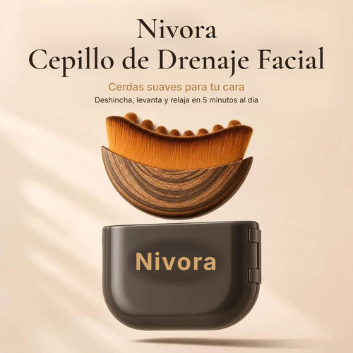 Cepillo de drenaje facial Nivora