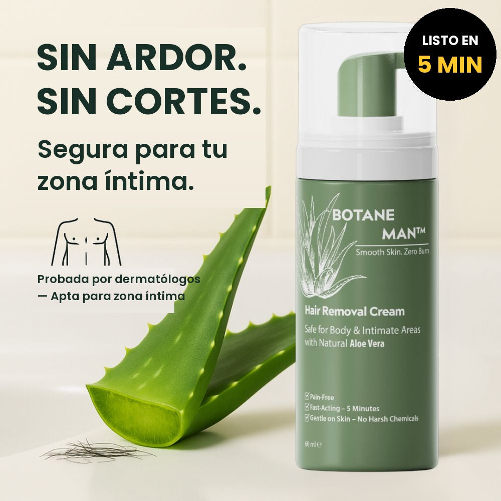 Crema depiladora Nivora para hombre: sin ardor, sin cortes