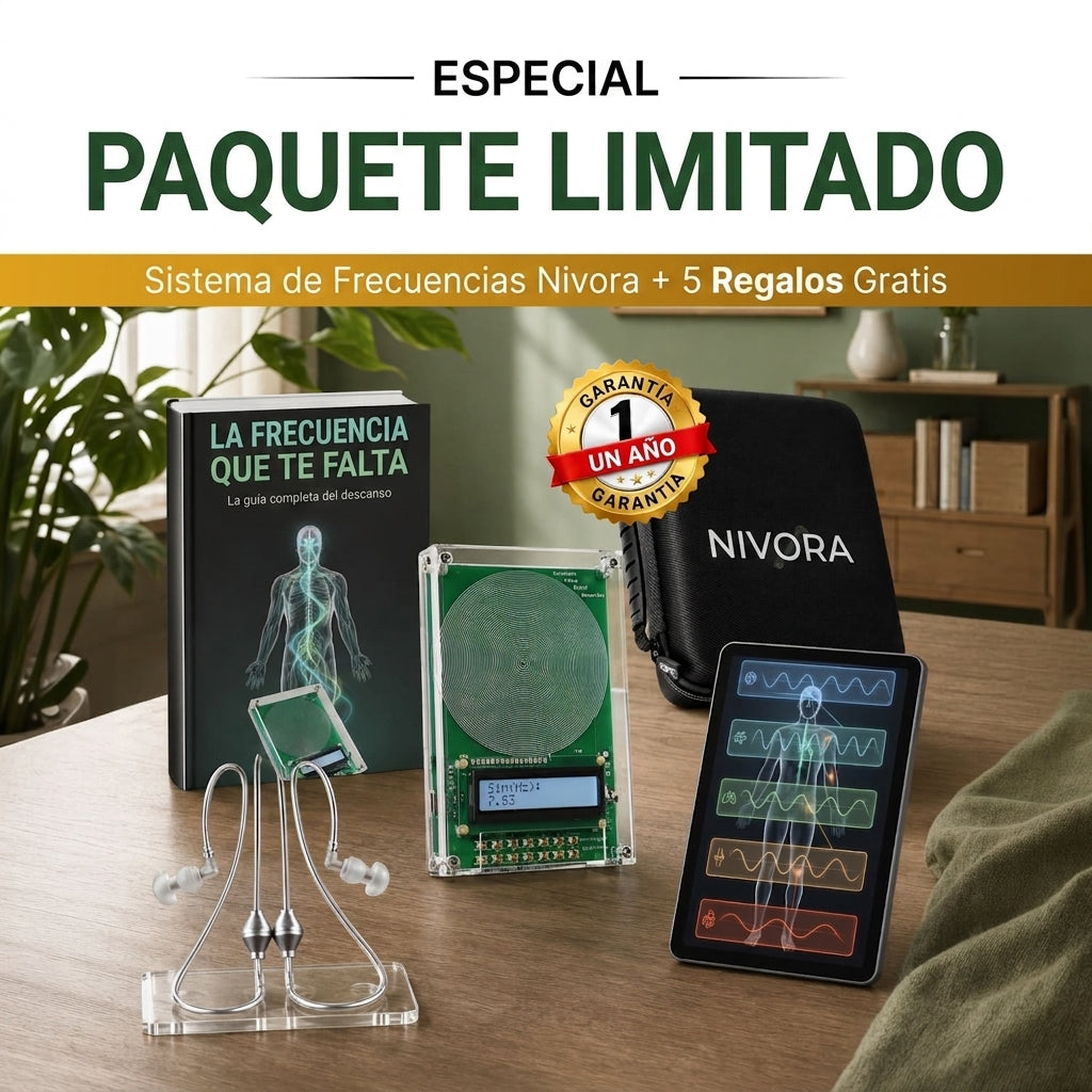 Paquete limitado: Sistema de Frecuencias Nivora con 5 regalos gratis