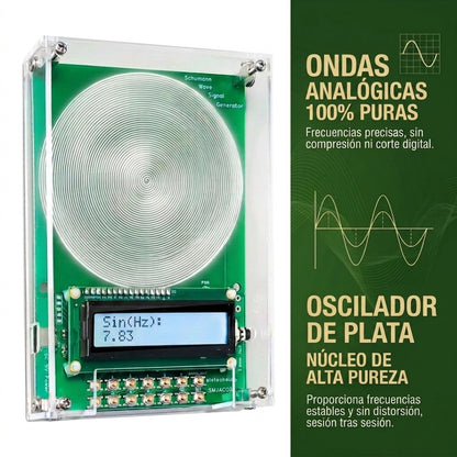 Ondas analogicas puras y oscilador de plata