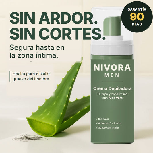 Crema depiladora para hombre Nivora Men
