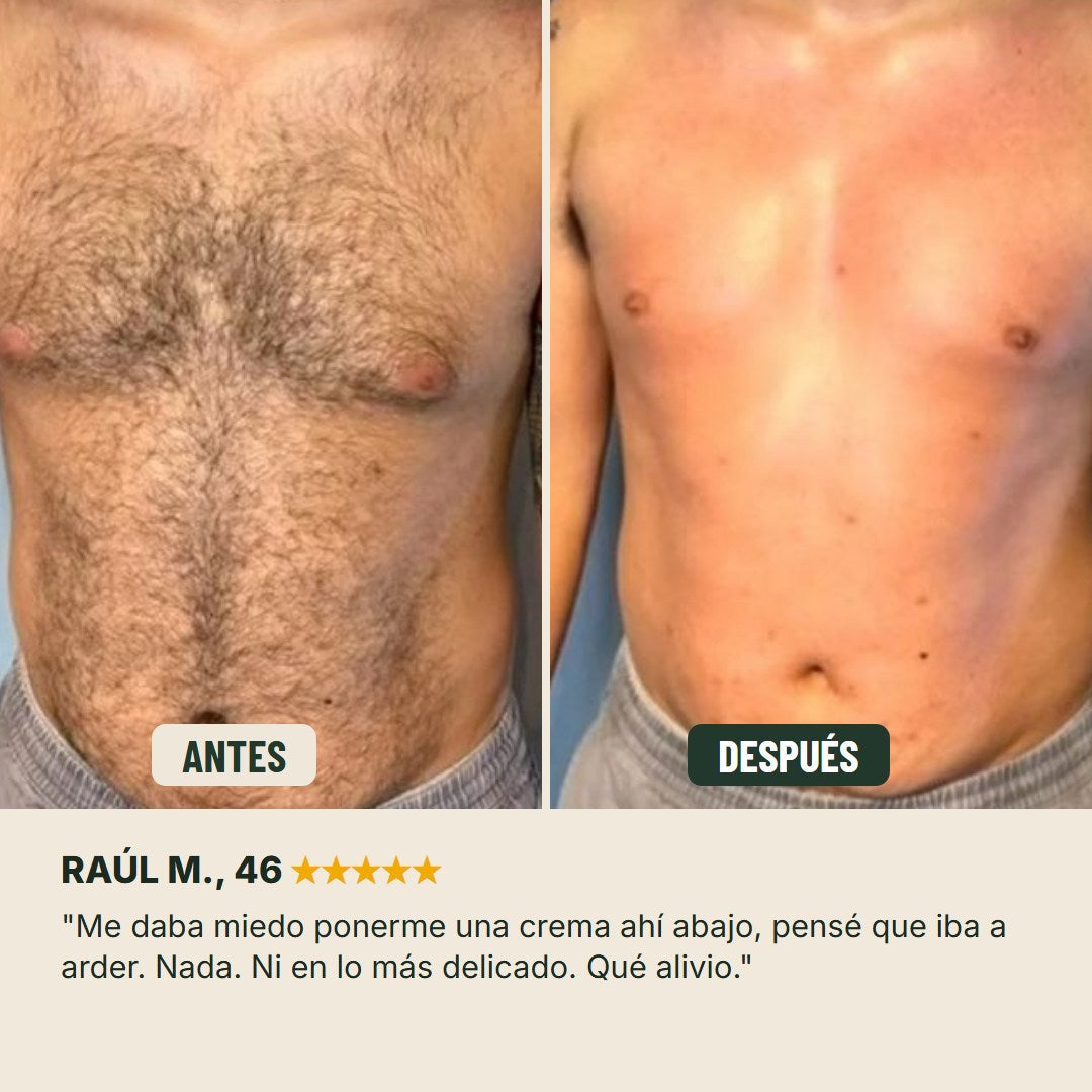 Antes y despues en el pecho