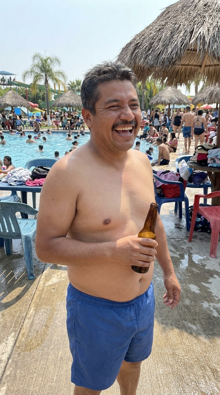 Cliente en la alberca