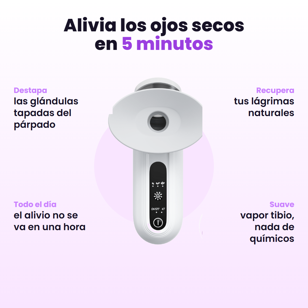 Alivia los ojos secos en 5 minutos