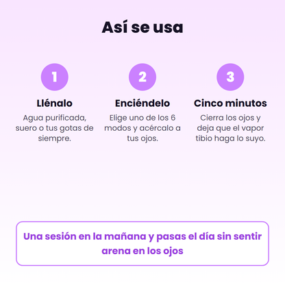 Así se usa en tres pasos