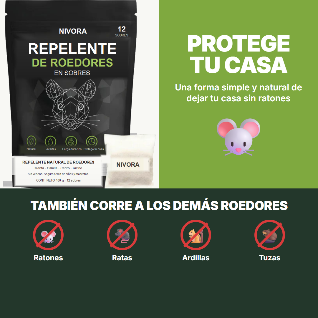 Protege tu casa y corre tambien ratas, ardillas y tuzas