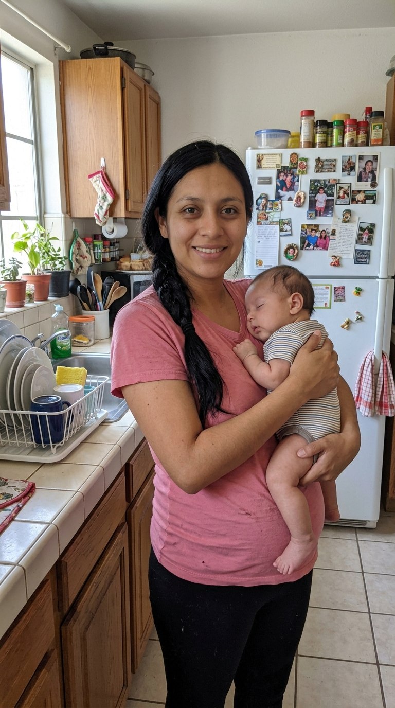 Mama con su bebe